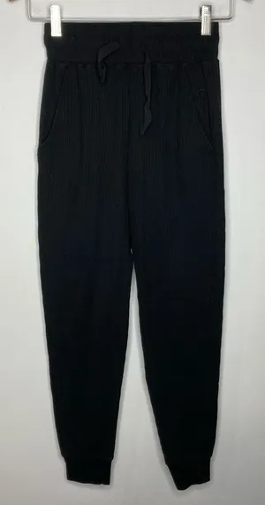 ZYIA‎ Don’t Wake Me joggers black waffle Knit size XS thumbnail 1