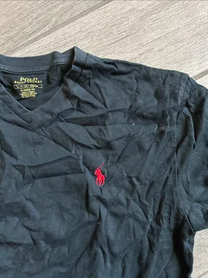 Polo by Ralph Lauren Black Short Sleeve Tee with Red Pony Logo thumbnail 3