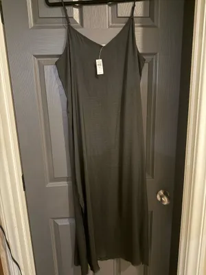 Aerie Black Dress Silk thumbnail 3
