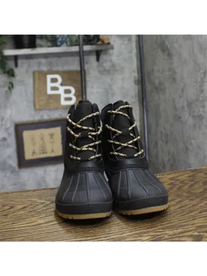 Universal Thread Womens Tiffani Duck Boots Water Resistant 94642636 Black 8M thumbnail 3