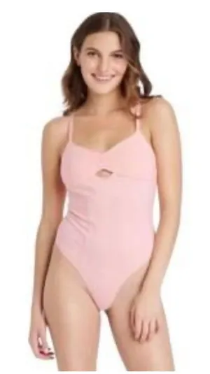 Target Colsie Pink One-Piece Bodysuit Cotton XS Adjustable Straps‎ Casual Stretch thumbnail 1