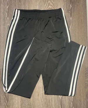 Black Three Stripe Joggers thumbnail 1