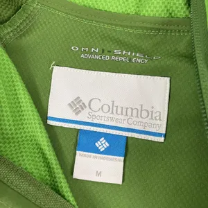 Columbia Jacket Womens Medium Green Omni-Shield Hooded Zip Softshell Windbreaker thumbnail 6