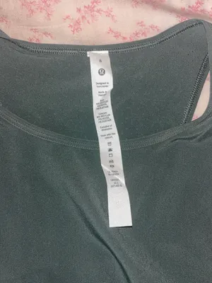 lululemon athletica Olive Racerback Tank with Reflective Dots thumbnail 3