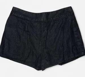 Gap Black Linen Wrap SKORT; Size 2 thumbnail 1