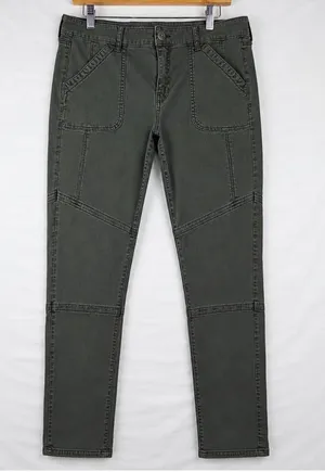 American Eagle Super Super Stretch X Jeggings 14 Regular Gray Utility Pants thumbnail 1