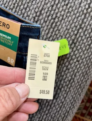 NWT $49.50 Aeropostale Dark Wash High Rise Jeggings, Sz 8R thumbnail 3