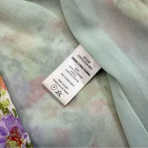 ASTR Floral Puff Sleeve Smocked Midi Dress Cottagecore Square Neck Wedding Guest thumbnail 9