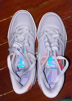 Puma NEW Purple Holographic Sneakers thumbnail 1