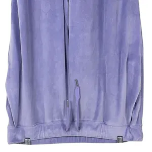 Juicy Couture Forever 21 Velour Rhinestone Logo Joggers Purple Y2K Bling Size L thumbnail 4