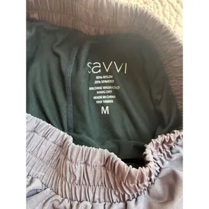 Savvi High Rise Running Shorts Mauve Lined Athletic Workout Women's Medium thumbnail 7