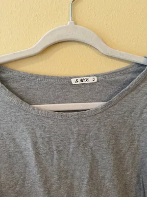 Relaxed Grey Short Sleeve Women's Tee thumbnail 2