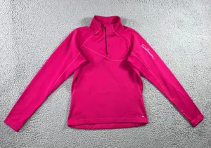 Salomon Quarter Zip‎ Women Small Pink Long Sleeve Athletic Pullover Outdoor thumbnail 1