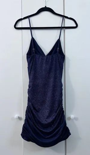 Lucy in the Sky Talia Front Twist Mini Dress - Navy - S thumbnail 7