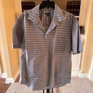 Club Room Men's Popover Striped Polo Shirt thumbnail 1