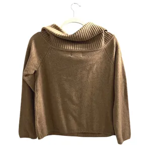 Old Navy Women's Tan Cowl Neck Sweater Long Sleeve Knit Size‎ L thumbnail 3