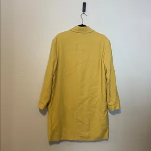 OLSEN COLLECTION Wool Coat‎ Golden Yellow Size 4 thumbnail 5