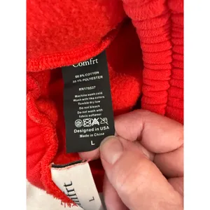 Comfrt Good Days Ahead Sweatpants Unisex Large Red Elastic Waist Slash Pocket thumbnail 8