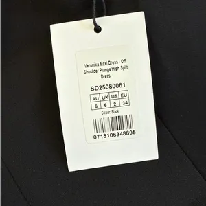 Showpo Maxi Dress Gown Veronika Sweatheart Neckline Size US 2 in Black thumbnail 3