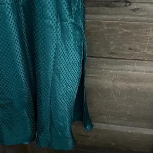 Japna Slip Green Med‎ Babydoll Ruffle Satin Midi Dress Y2K Coquette Indie Glam thumbnail 3