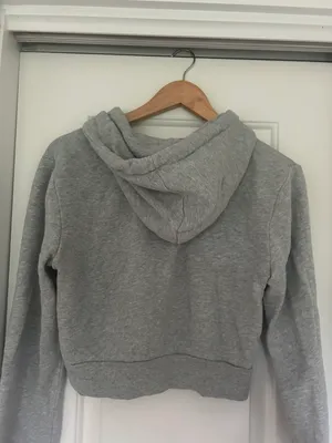Brandy Melville Gray Crystal Hoodie thumbnail 3