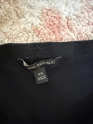 Banana Republic Factory Black Halter V-Neck Camisole Top thumbnail 2