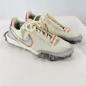 Nike Woman's Waffle‎ Racer Crater Sneaker in Coconut Milk Size 7 thumbnail 2