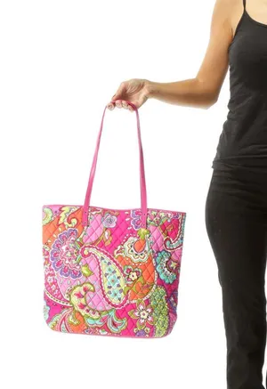Vera Bradley Multicolor Paisley Print Tote Bag thumbnail 1