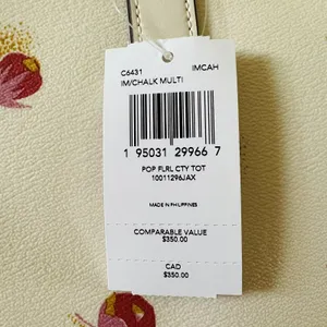 COACH Chalk Multi Poppy Floral City Tote Bag thumbnail 11