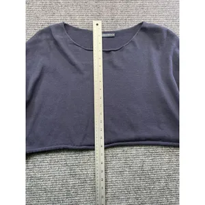 Brandy Melville Sweater Women One Size Blue Roll Neck Cropped Long Sleeve Cotton thumbnail 5