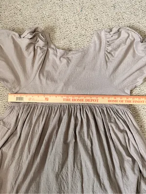 Free People FP Beach Get Obsessed Babydoll Mini‎ Dress Tan Size S thumbnail 9