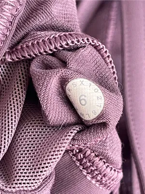 Lululemon clip in long line Lilac Sports Bra activewear yoga Pilates gym 6 thumbnail 7