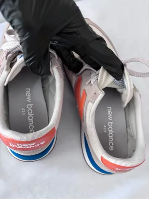 New Balance 420 Sneakers Size 7 Men / 8.5 Women Grey Orange Blue UL420VC2 Suede thumbnail 12