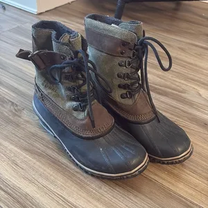 Sorrel Ankle Duck Boots Green Size 7 thumbnail 1