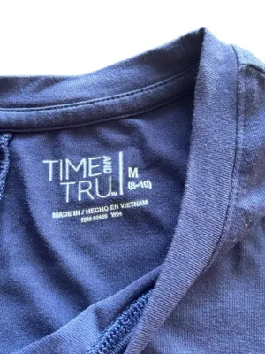Time & Tru Women’s Navy Blue Loose Fitting Dress with Pockets thumbnail 4