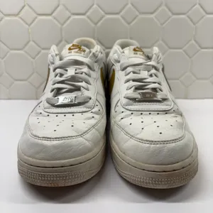 Nike Air Force 1 Sneakers Womens 8 White Bronze DV3808-101 Low Top thumbnail 5