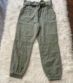 Joe's Jeans Olive Green Paperbag Utility Jogger Pants thumbnail 3
