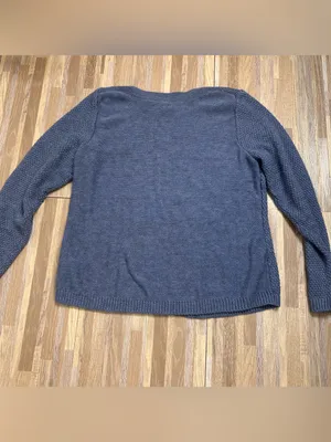 croft & barrow Cobalt Blue Cable Crewneck Sweater Women’s Size Medium thumbnail 6