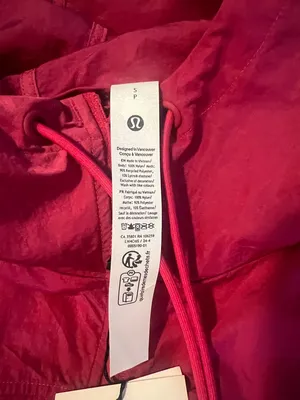 lululemon athletica Drawstring Water-Resistant Hooded Jacket in passionate thumbnail 6