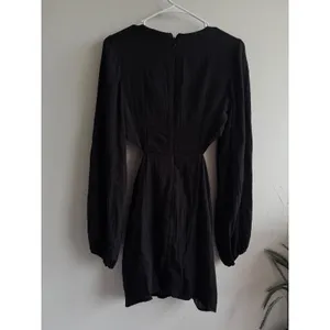 Runaway The Label Womens Black Cutout O-Ring Balloon Sleeve Mini Dress Size S 04 thumbnail 3