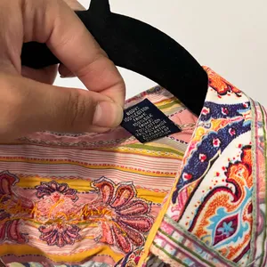 Robert Graham Paisley Rainbow Button 3/4 Long Sleeve Size M thumbnail 5
