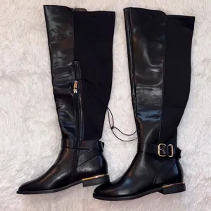 Universal Threads Liz Claiborne Memory Foam Black Knee-High Women's Boots thumbnail 1