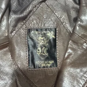 Women’s Dark Brown Leather Blazer Jacket Size L thumbnail 2