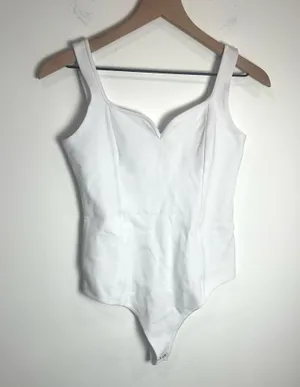 Abercrombie & Fitch Sweetheart Neck White Bodysuit thumbnail 3