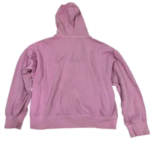 Pink Victoria's Secret Zip Up Hoodie XL‎ Purple Embossed Logo Fleece Sweatshirt thumbnail 2
