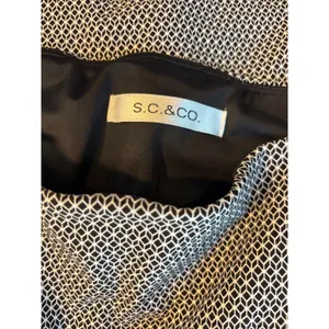 S.C. & CO. Sportswear Geometric Print Active Skort Black White XL thumbnail 2