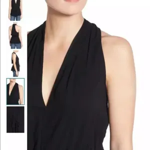 Ella Moss Gauzy rope tank black halter top thumbnail 7