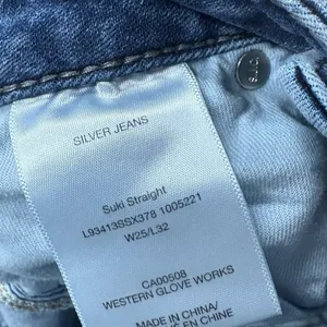 Silver Jeans Suki Straight‎ Leg Jeans Size 25W/32L thumbnail 8
