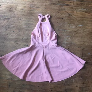 NBD Leo blush cutaway back mini skater dress thumbnail 4