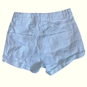 GARAGE Mom Shorts White Denim Cuffed Raw Hem Distressed Size 01‎ thumbnail 2
